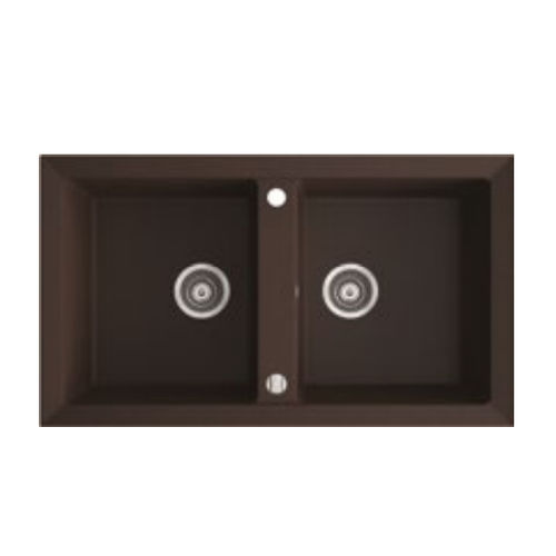 Lavello a 2 vasche - CIRE 870 2K - Marmorin - senza gocciolatoio / in composito / da incasso