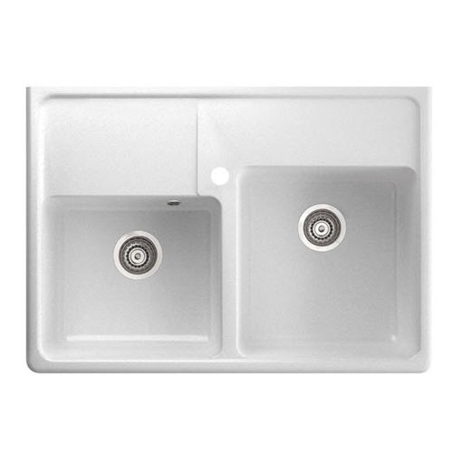 Lavello a 2 vasche - EWIT 895 2K - Marmorin - senza gocciolatoio / in composito / da incasso