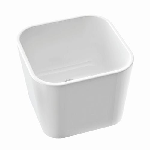 Lavabo da appoggio - BALIA - Marmorin - in ceramica / con specchio regolabile / quadrato