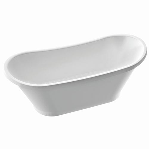 Vasca da bagno ovale - PIA - Marmorin - da appoggio / in composito / bianca