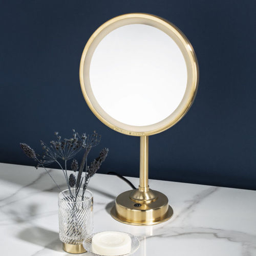 Specchio da bagno da appoggio - Intemporel AP - Miroir Brot - contemporaneo / rotondo / in metallo