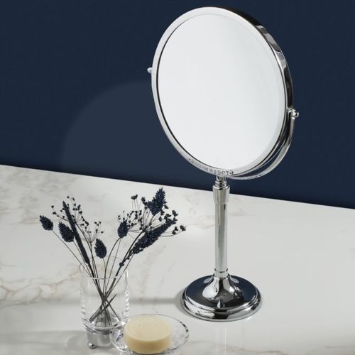 Specchio da bagno da appoggio - Patrimoine - Miroir Brot - contemporaneo / rotondo / in metallo