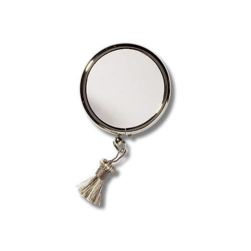 Specchio da appoggio - BAGGY  - Miroir Brot - contemporaneo / rotondo / in metallo