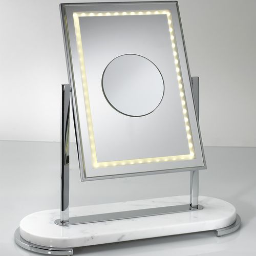 Specchio da bagno da appoggio - MON BEAU - Miroir Brot - contemporaneo / rettangolare / in metallo