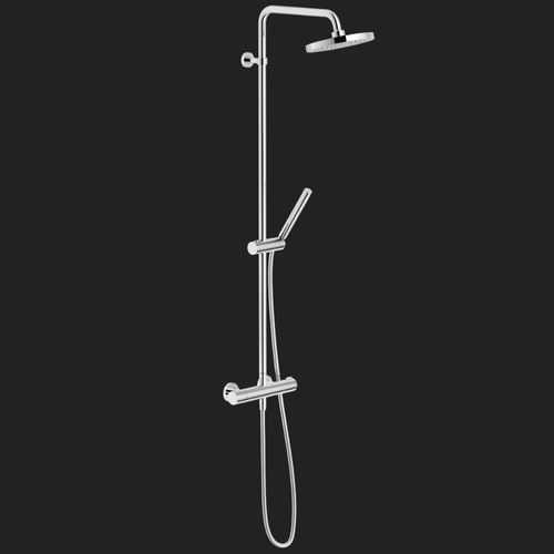 Colonna doccia termostatica - LIKID: LK00030/30CR - Nobili Rubinetterie - da parete / contemporanea / con doccia a mano