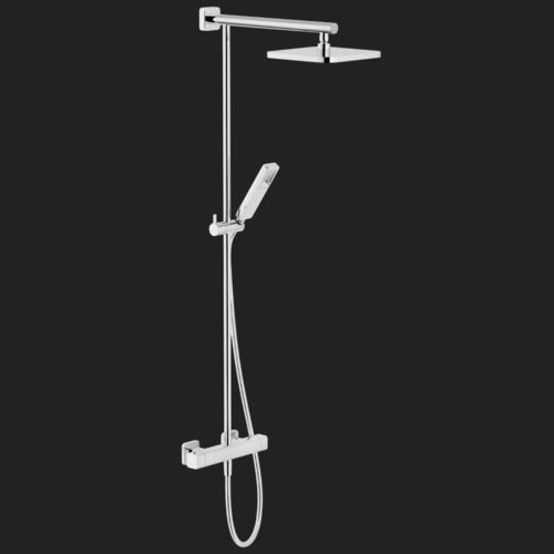 Colonna doccia termostatica - LOOP: LP90030/30CR - Nobili Rubinetterie - da parete / contemporanea / con doccia a mano