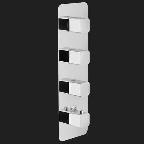 Miscelatore doppio comando per doccia - LOOP: LP90103CR/WE00103 - Nobili Rubinetterie - da parete / in ottone cromato / da bagno