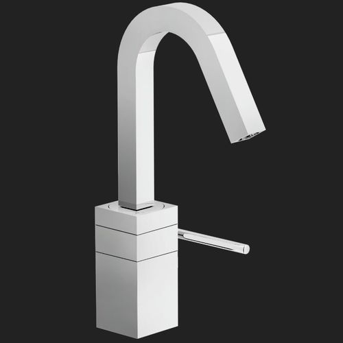 Miscelatore per lavabo - CUBE: CB00518/2CR - Nobili Rubinetterie - da appoggio / in ottone / in acciaio inossidabile