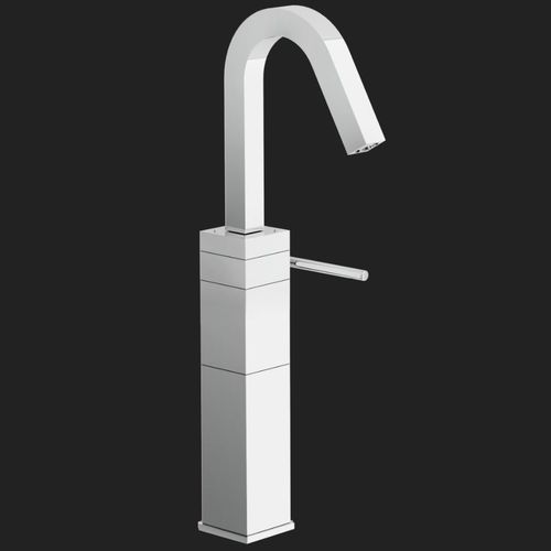 Miscelatore per lavabo - CUBE: CB00568CR - Nobili Rubinetterie - da appoggio / in ottone cromato / da bagno