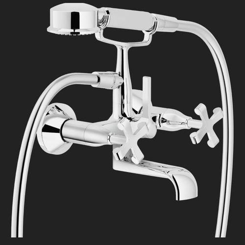 Miscelatore doppio comando per vasca - CARLOS PRIMERO: CP210CR - Nobili Rubinetterie - da parete / in metallo / da bagno