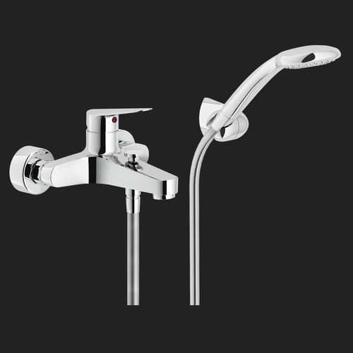 Miscelatore per vasca - BLUES: BS101110CR - Nobili Rubinetterie - da parete / in ottone cromato / da bagno