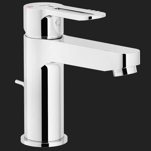 Miscelatore per lavabo - NEW ROAD: RDE0118/1CR - Nobili Rubinetterie - da appoggio / in ottone cromato / in acciaio inossidabile