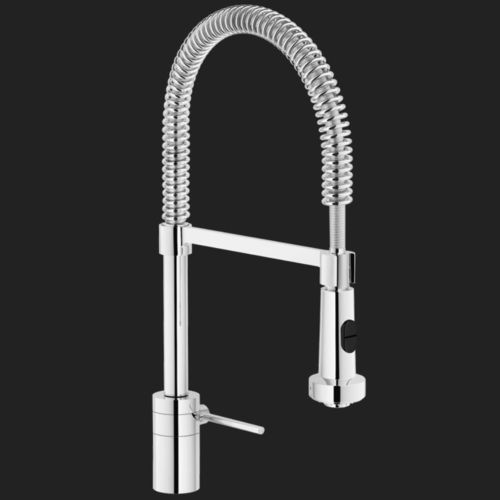 Miscelatore da appoggio - PLUS: PL00300/3CR - Nobili Rubinetterie - in ottone cromato / in acciaio inossidabile / da cucina