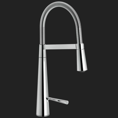 Miscelatore da appoggio - LIKID: LK00300CR - Nobili Rubinetterie - in ottone cromato / in acciaio inossidabile / da cucina
