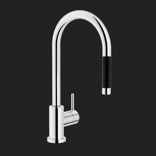 Miscelatore da appoggio - LIVE: LV00137/1CR - Nobili Rubinetterie - in ottone cromato / in acciaio inossidabile / da cucina