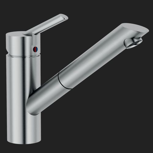 Miscelatore da appoggio - OZ  T2: OZ117/8IP - Nobili Rubinetterie - in acciaio inossidabile / da cucina / 1 foro