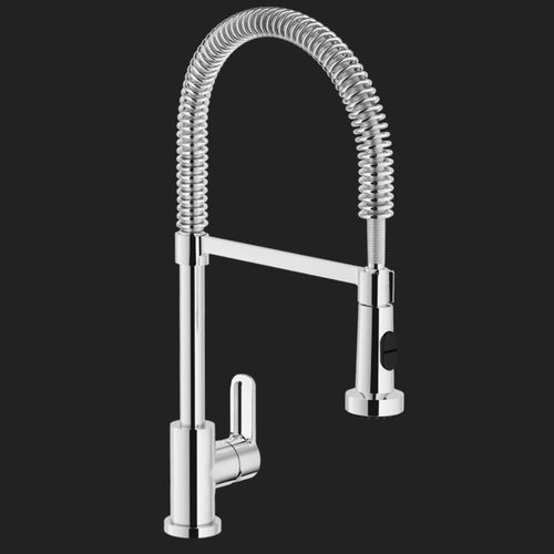 Miscelatore da appoggio - NEW ROAD: RD00300/3CR  - Nobili Rubinetterie - in ottone / in acciaio inossidabile / da cucina