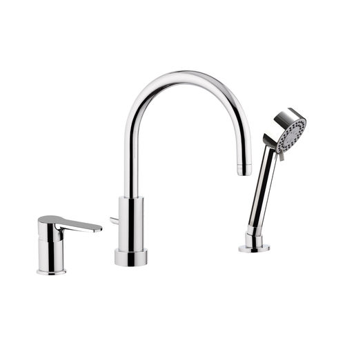Miscelatore per vasca - W07 - Remer Rubinetterie - da appoggio / in ottone cromato / da bagno