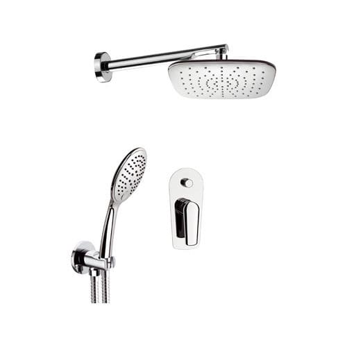 Set doccia da parete - V09S02 - Remer Rubinetterie - contemporaneo / con doccia a mano / con soffione fisso
