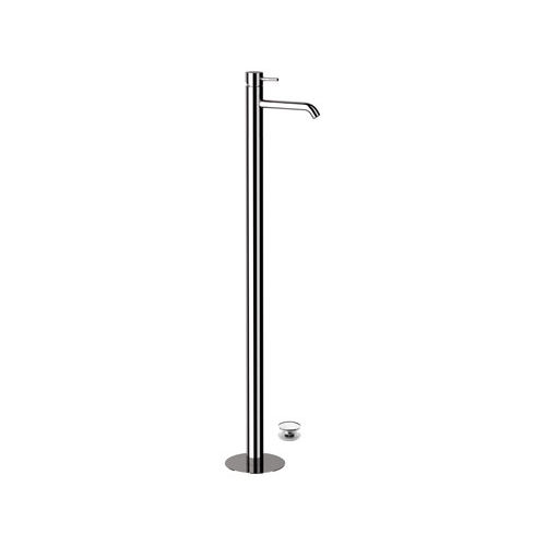 Miscelatore per lavabo - X18 - Remer Rubinetterie - a pavimento / in ottone cromato / da bagno