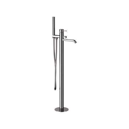 Miscelatore per vasca - X08 - Remer Rubinetterie - a pavimento / in ottone cromato / da bagno