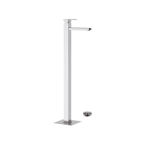 Miscelatore per lavabo - QD18 - Remer Rubinetterie - a pavimento / in ottone cromato / da bagno