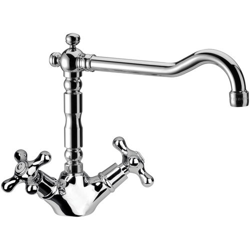 Miscelatore doppio comando da appoggio - 43LIA - Remer Rubinetterie - in ottone cromato / da cucina / 1 foro