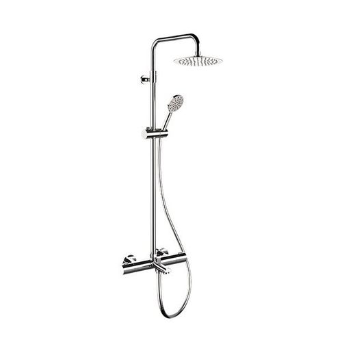 Colonna doccia termostatica - EQ34A8MPUFM20 SERIES - Remer Rubinetterie - in acciaio inossidabile / da parete / contemporanea