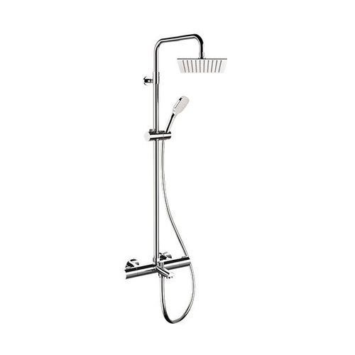 Colonna doccia termostatica - EQ34A8CPUFS20 SERIES - Remer Rubinetterie - in acciaio inossidabile / da parete / contemporanea