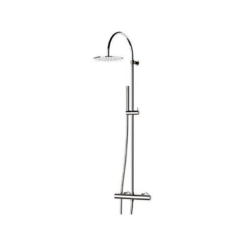 Colonna doccia termostatica - EQ37330L - Remer Rubinetterie - in acciaio inossidabile / finitura cromata / da parete
