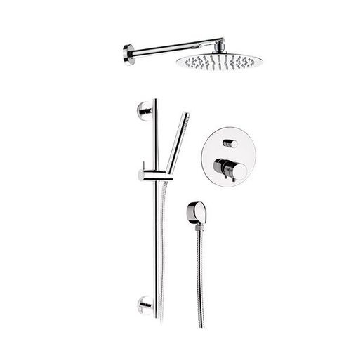 Set doccia da parete - NT09S01UFM20 SERIES - Remer Rubinetterie - contemporaneo / con doccia a mano / termostatico