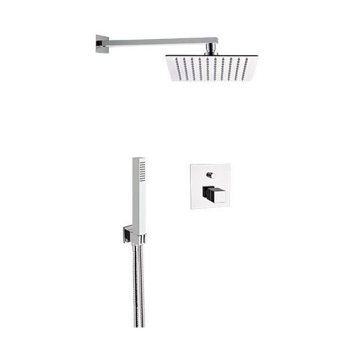 Set doccia da parete - QT09S02UFS20 SERIES - Remer Rubinetterie - contemporaneo / con doccia a mano / termostatico