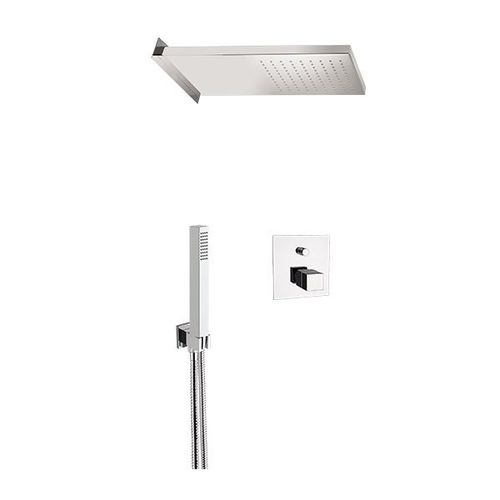Set doccia da parete - QT09S027SDQSS - Remer Rubinetterie - contemporaneo / con doccia a mano / termostatico