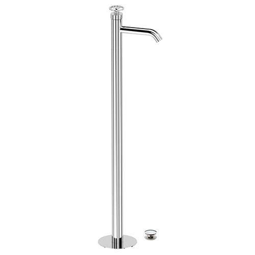 Miscelatore per lavabo - CH18 - Remer Rubinetterie - a pavimento / in ottone cromato / da bagno