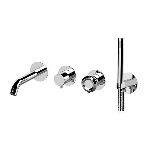 Miscelatore da vasca - ET53D2PWB - Remer Rubinetterie - da incasso / da parete / in ottone cromato
