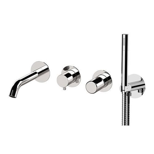 Miscelatore da vasca - DT53D2P - Remer Rubinetterie - da incasso / da parete / in ottone cromato