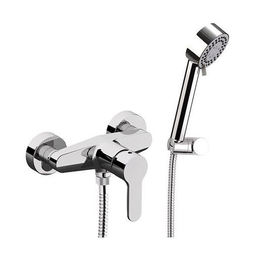 Miscelatore da parete - W38 - Remer Rubinetterie - da doccia / in ottone cromato / in ceramica