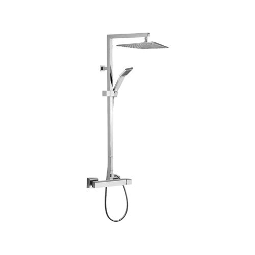 Colonna doccia da parete - Q37XL - Remer Rubinetterie - contemporanea / con doccia a mano / con rotaia