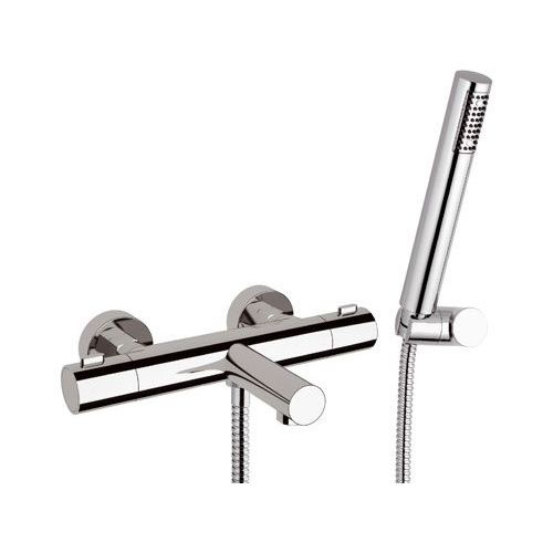 Miscelatore per vasca - EQ02 - Remer Rubinetterie - da parete / termostatico / in ottone cromato