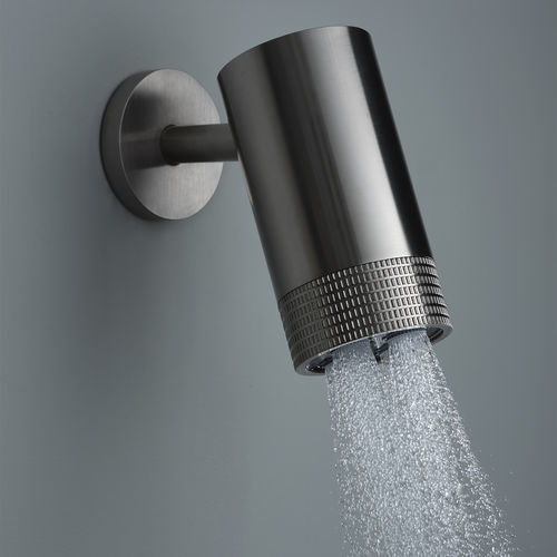 Soffione doccia da parete - PR5575AB01IX+PR55PA002IX+PR55PB101F40 - Ritmonio Rubinetterie Srl - da soffitto / rotondo / a pioggia