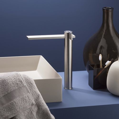 Miscelatore per lavabo - PR50AF201INOX - Ritmonio Rubinetterie Srl - da appoggio / in acciaio inossidabile / da interno