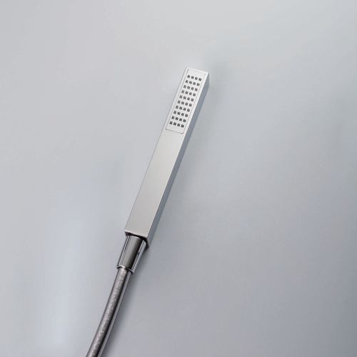 Doccetta manuale da braccia - M0BA3060S/F - Ritmonio Rubinetterie Srl - rettangolare / contemporanea / argentata