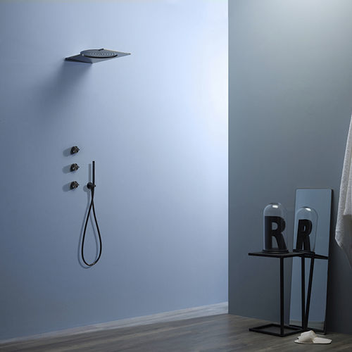 Miscelatore da doccia - 75A023IBX - Ritmonio Rubinetterie Srl - a muro / in acciaio inossidabile / da bagno
