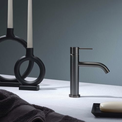 Miscelatore per lavabo - E0BA0123DSINOX - Ritmonio Rubinetterie Srl - da appoggio / in acciaio inossidabile / da bagno