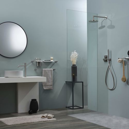 Miscelatore da doccia - E0BA0450INOX - Ritmonio Rubinetterie Srl - da parete / in acciaio inossidabile / da bagno