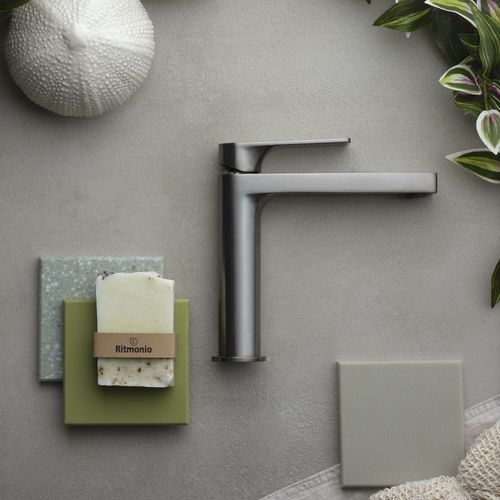 Miscelatore per lavabo - PR31AA201IX - Ritmonio Rubinetterie Srl - da appoggio / in ottone cromato / da bagno