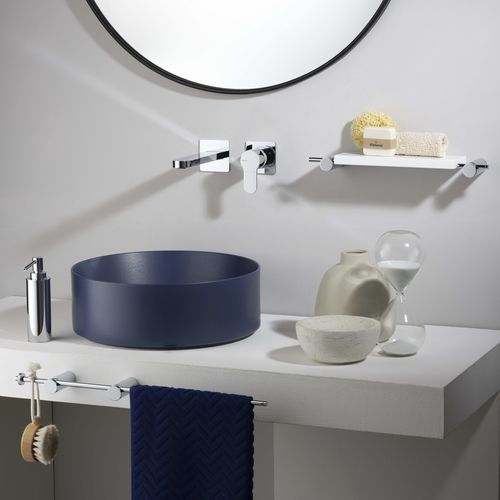 Miscelatore per lavabo - PR37AH201CRL - Ritmonio Rubinetterie Srl - da parete / da incasso / in ottone cromato