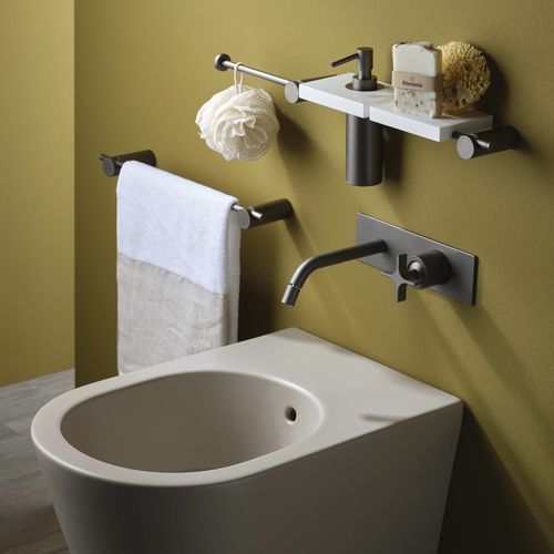 Miscelatore per lavabo - PR53AH101F31 - Ritmonio Rubinetterie Srl - da parete / da incasso / in ottone cromato