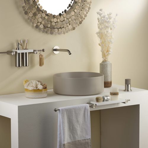 Bocca per lavabo in metallo - E0BA0157H1CICM - Ritmonio Rubinetterie Srl - da parete