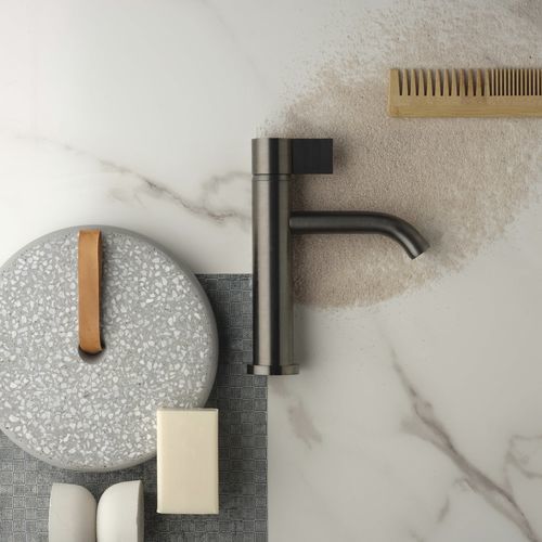 Miscelatore per lavabo - PR50AA211IBX - Ritmonio Rubinetterie Srl - da appoggio / in acciaio inossidabile / da bagno